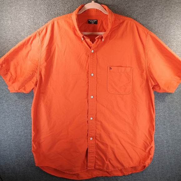 Ralph Lauren Other - Vintage Ralph Lauren Jeans Co. Shirt Mens Medium Orange Short Sleeve Button Down